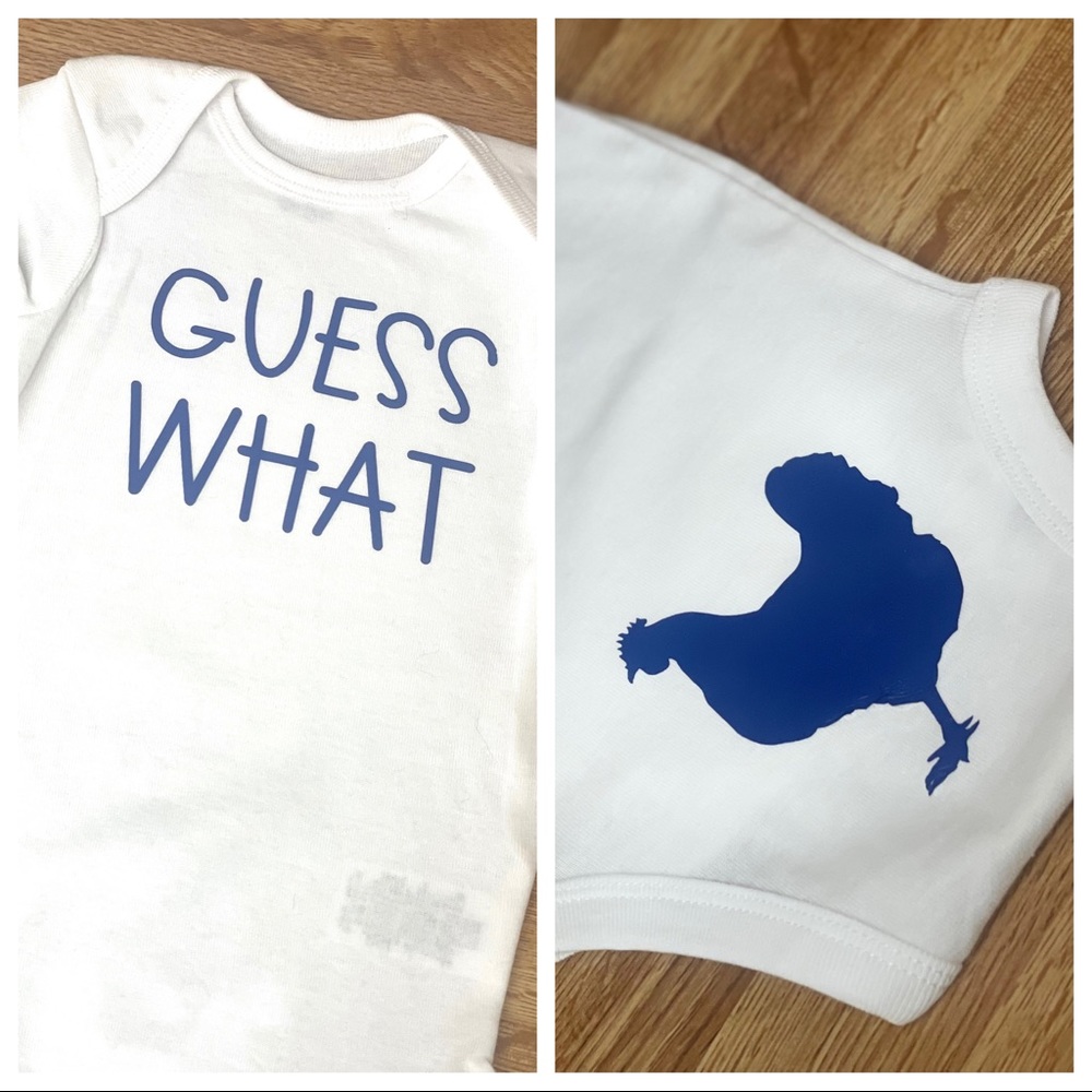 Guess what Chicken butt onesie